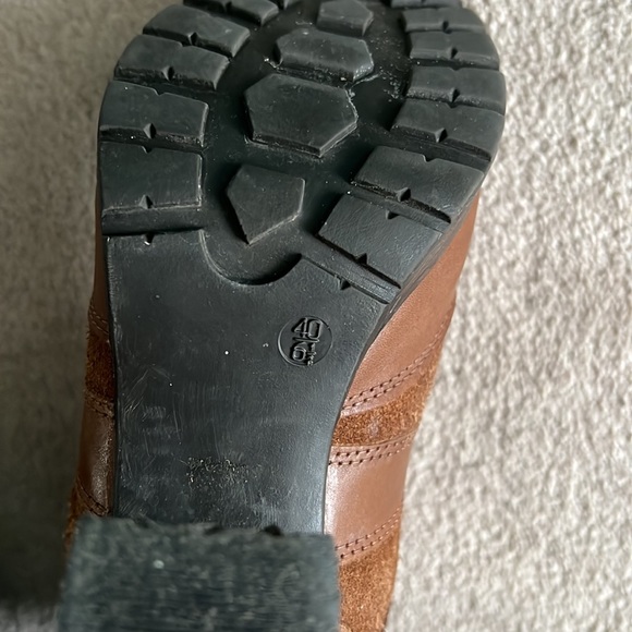 Brown / Tan Leather and Suede High-heeled Boots ALDO size 40 - Picture 5 of 6